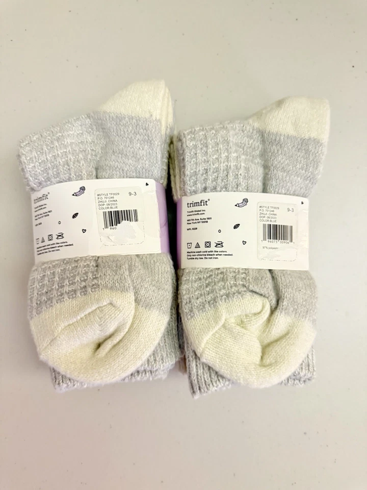 6 pares de calcetines de bota ultra suaves TrimFit para niñas talla 9-3 Foto 2 de 3