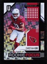 2018 Panini Unparalleled Rookie Focus Hyper 4/25 Christian Kirk #RF-CK 7zf