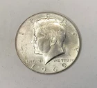 1969 Kennedy half dollar coin - circulated