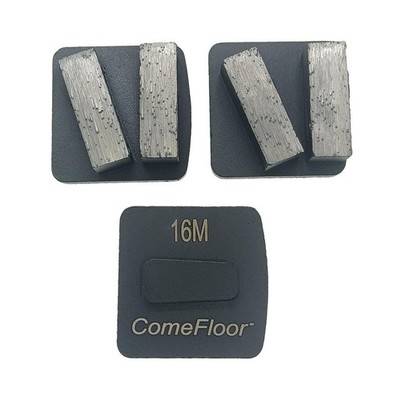 Redi-Lock Concrete Floor Preparation Disc, Diamond Metal Grinding Shoes, Doub...