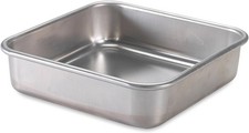 Ware Natural Aluminum Commercial Square Cake Pan, 9 x 9