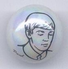 Beatles Paul Glass 1" Logo Marble