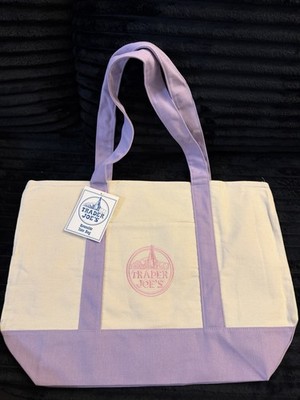Trader Joe's Reusable Lavender Tote Bag