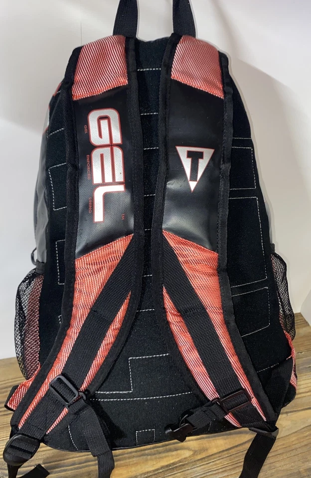 TITLE Boxing Backpack Red & Black Boxing Bag Material RARE Gym Bag, Travel, MMA - Image 4 of 4