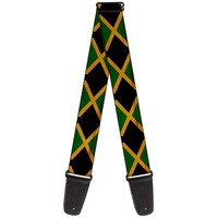 Guitar Strap - Jamaica Flags Vintage Black (Us Import) ACC NEU