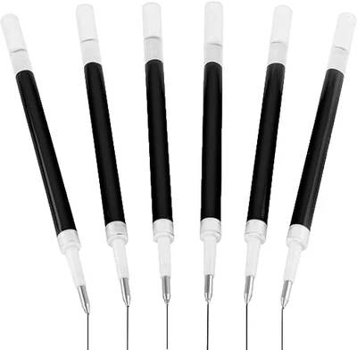 Uni-ball Signo 207 Gel Pen Refills - 0.7mm (0.4mm Line) - Pack of 6 Black Refill