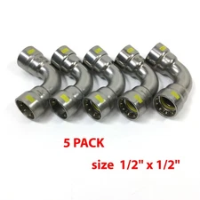 Lot of 5 NIBCO BenchPress 1/2" x 1/2" G PCH207 90° Elbow (2055455HPC)