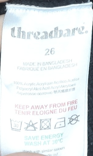 Threadbare Women's Black Pullover Jumper Size 26 - image 3