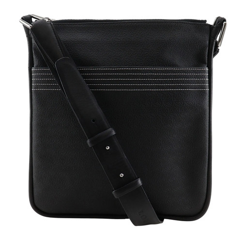 Loewe Repeat Anagram Canvas Black Shoulder Bag