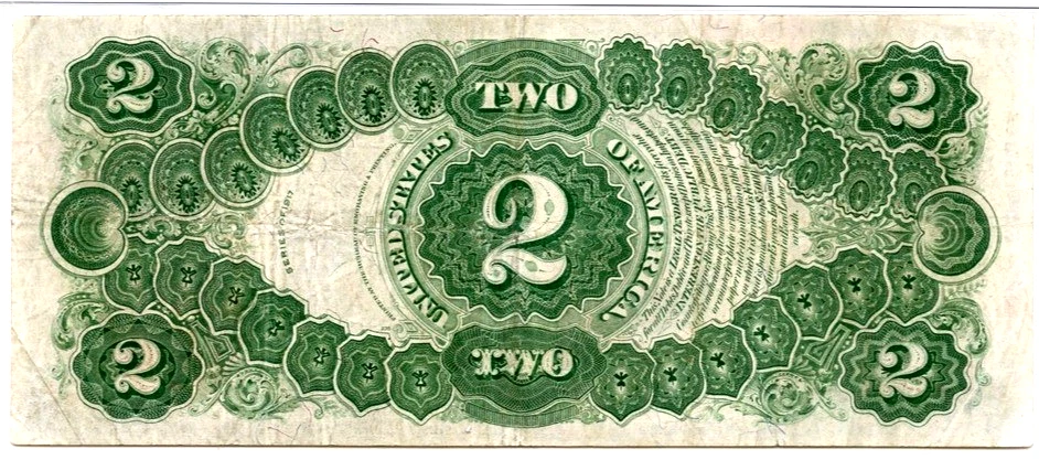 1917 US Legal Tender $2 Note - FR# 60 Speelman/White -PMG 30 Bracelet Note-Nice - Image 3 of 4