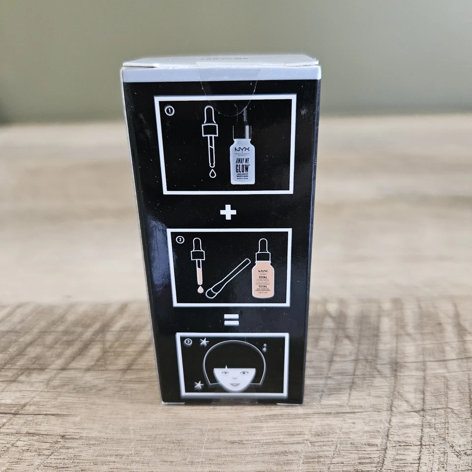 2pk NIB NYX Liquid Highlighter Away We Glow Liquid Booster Zoned Out Silver - Image 3 of 4