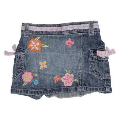 Flapdoodles, Jeansrock, Größe: 92, Blau/Mehrfarbig, Baumwolle/Elasthan #Ykk
