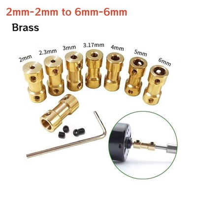 Brass Rigid Shaft Coupling Coupler Motor Joint Connector for RC Boat Car Robot