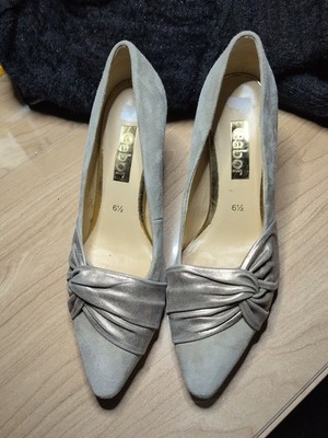   Elegante Gabor Pumps   Beige/ Gold  Gr. 39 (6½) Top Zustand  