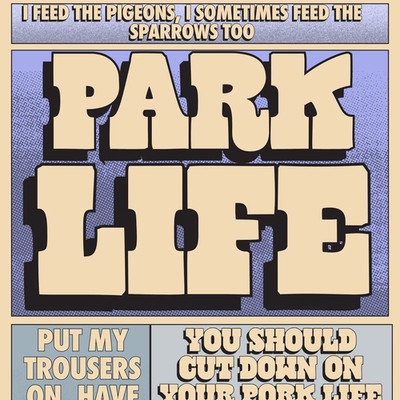 Park Life,A3  Blur Art Print Picture.High Quality.