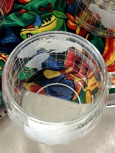 Nestle Company Promotional World Globe Glass Mug Set of Four MCM - Picture 10 of 15