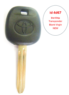 Key Toyota Land Cruiser 2003-2007 Transponder Chip 4D67 DOT CAR