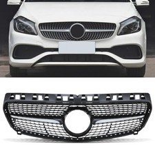 FRONTSTOSSSTANGENGRILL DIAMANT-DESIGN, SCHWARZ FÜR MERCEDES A-KLASSE W176 12-15 FRONTSTOSSSTANGENGRILL DIAMANT-DESIGN, SCHWARZ FÜR MERCEDES A-KLASSE W176 12-15