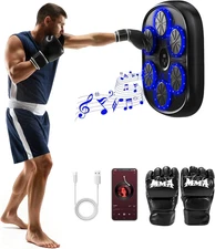 Upgraded Large Size Music Boxing Machine for Kids & Adults, Smart Black