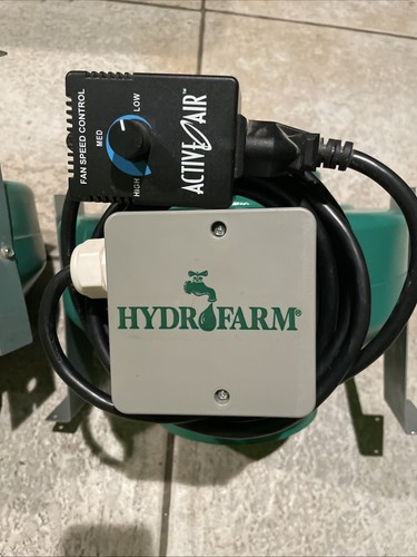 Hydrofarm Active Air 6” Inline Fan ACDF6 400 CFM Grow Tent Ventilation 2mths Old