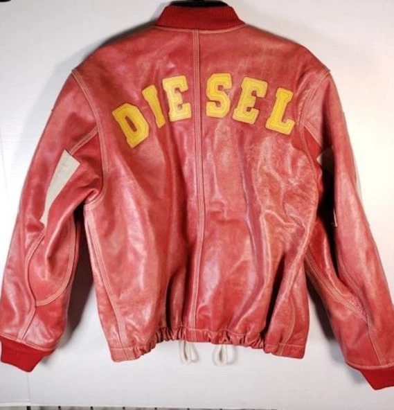 Nueva Chaqueta Bomber DIESEL Vintage Cuero Dxd-22-L01 Talla Pequeña — Chaqueta DIESEL Foto 3 de 4
