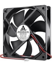 GDSTIME Dual Ball Bearings 120mm x 120mm x 25mm 5 inch 12v Brushless DC Cooling 