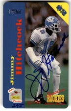 1995 Signature Rookies Phonex Jimmy Hitchcock Phone-Card-Autographs #/3750 #39