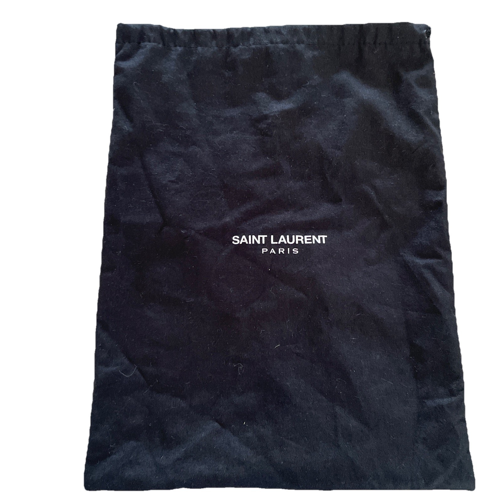 Sacchetto antipolvere Saint Laurent Paris foderato nero chiusura con coulisse 10 x 13 5