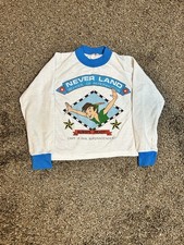 Vintage Kids 80s Peter Pan Disney Crewneck Sweater Mickey Mouse L 7