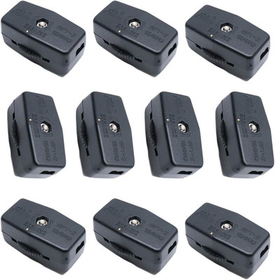 3A, 125VAC Inline Rotary Cord Switch | Black, 10pcs, for Lamp
