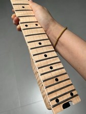 AAAA Floyd nut stainless steel 24fret flame Maple guitar neck Wheel truss 12in