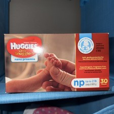 Huggies Micro Preemie Np Diapers In Box Nano 30 Count
