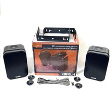 KLH M-Pro5 Indoor Outdoor 100W Speakers Pair Open Box Complete w/ Brackets