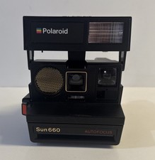 Vintage Polaroid Sun 660 Auto Focus Instant Camera Untested