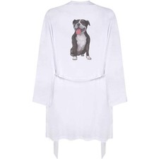 'Staffordshire Bull Terrier' Adult Dressing Robe / Gown RO027917 