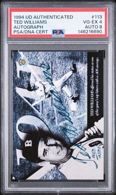 1994 Upper Deck /2500 Ted Williams Auto PSA