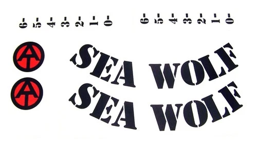 GI Joe Hasbro Reproduction Sea Wolf Decal Set AAD-GI019