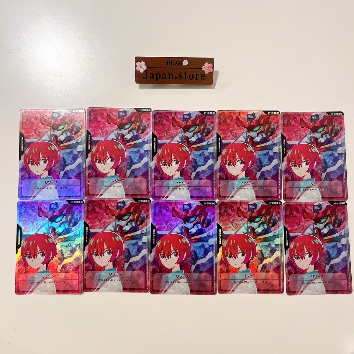 GUNDAM CARD GAME リソースパラレル 10枚セット GUNDAM CARD GAME Ver.β Beta Resource Parallel Card 10 Set