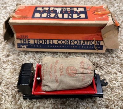 Lionel 3559 Vintage O Automatic Dump Car with Coal Bag