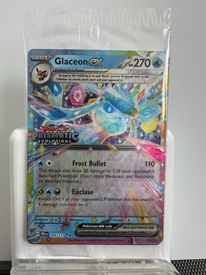 Glaceon ex 026/131 Stamp Sealed NM Pokemon TCG SV Prismatic Evolutions
