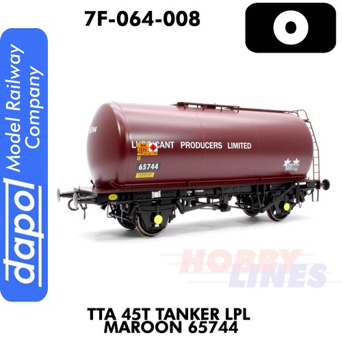 TTA 45T Tanker LPL Maroon 65744 Zeichnung A2 1:43,5 Spur O Dapol 7F-064-008 | Zustand: New