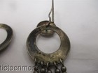 VINTAGE ZUNI INDIAN SHIELD STACKED TURQUOISE JINGLE DANGLE EARRINGS STERLING — photo 5