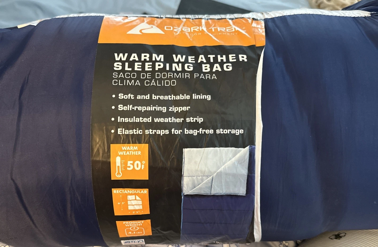 Ozark Trail 33"X 75" 50-Degree Warm Weather Blue Rectangular Shape Sleeping Bag
Opens in a new windo