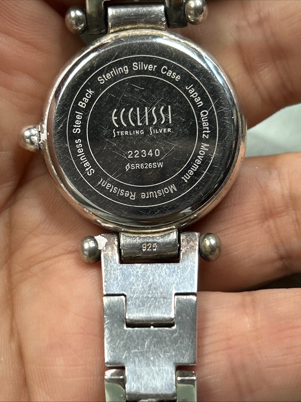 Solid 925 Ecclissi Sterling SilverWatchMother Of … - image 16