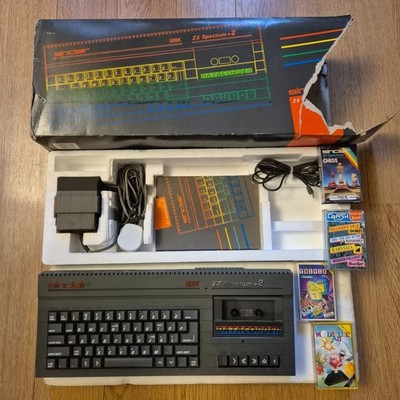 Sinclair ZX Spectrum Plus +2 Refurbished Iss1 Computer 128K Boxed Vintage getestet