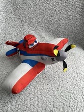 Disney Planes Dusty 7" Plush Toy Orange White With LIGHTS/SOUND- WORKS 