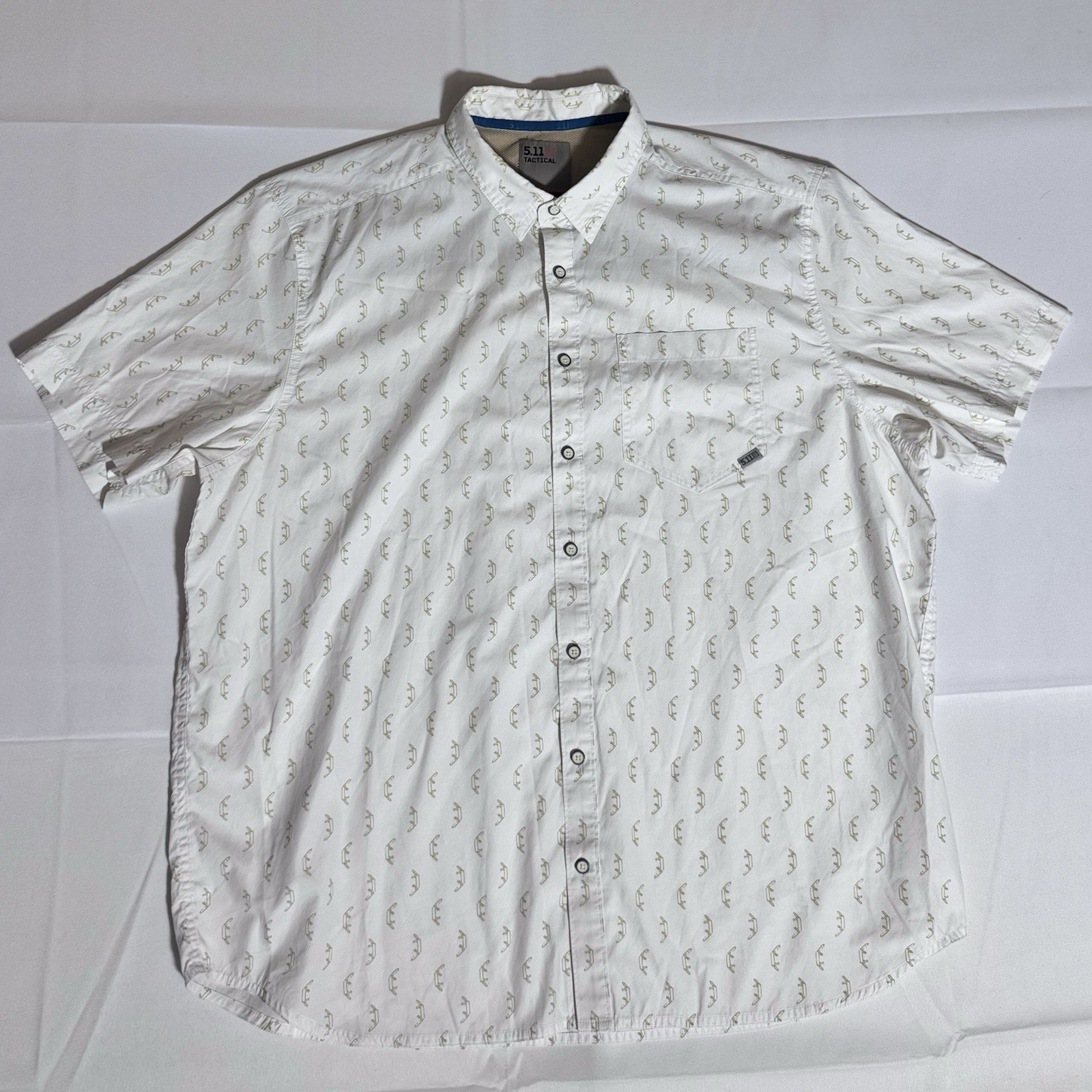511 Tactical, AOP, Buttoned Down, Collared, White… - image 1