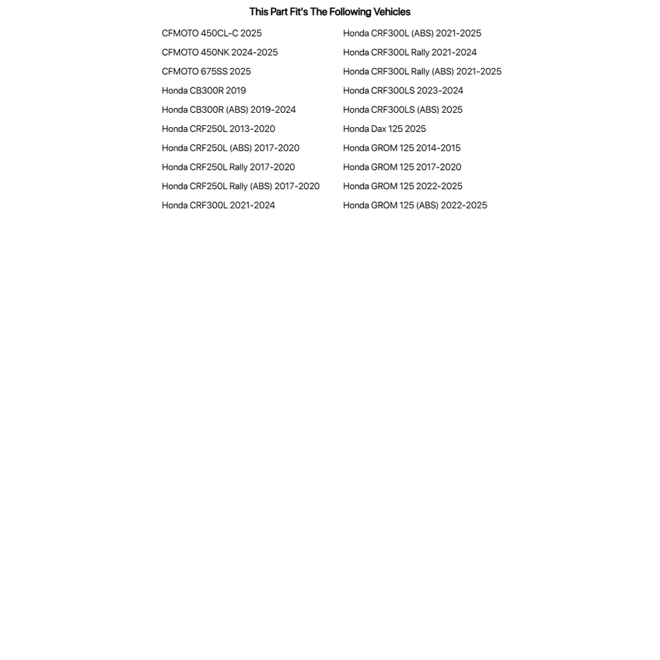 Pastilla de freno Tusk - trasera de metal sinterizado para HONDA CRF250L Rally 2017-2020 Foto 4 de 4