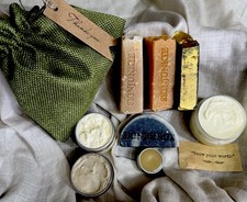 🌿 Organic Skincare Starter Box Gift Set Soap Shampoo Bar Balms & Body Butter 🌿