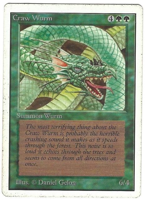 MTG Craw Wurm Unlimited - Green Creature